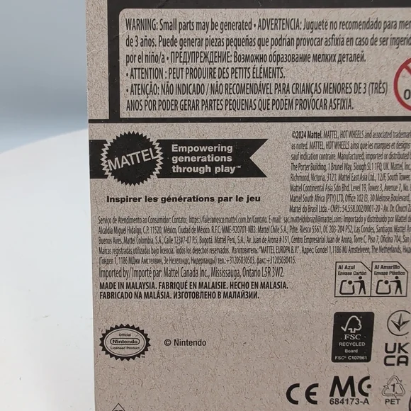 Hot Wheels Mario Kart Standard Kart Toy - Blue, Red, White, Black - Picture 11 of 12